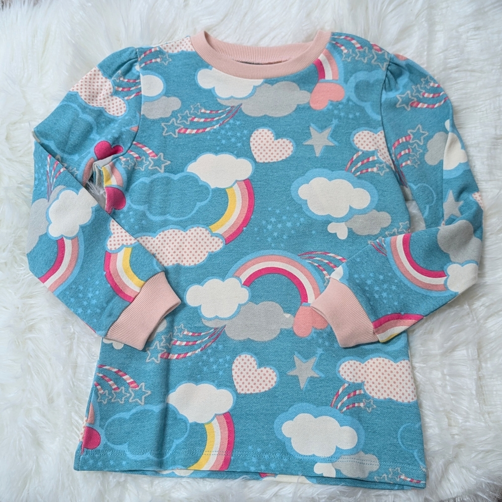 Colorful Cloud and Rainbow Long Sleeve Shirt